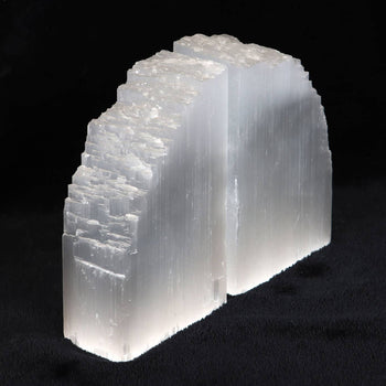 Selenite Crystal Bookends