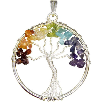 Tree of Life Chakra Gemstone Pendant